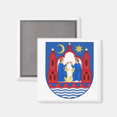 Aarhus, Dänemark-Wappen Magnet (Vorderseite/Rückseite)