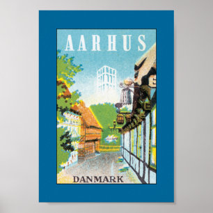Aarhus Danmark (Leinwand) Poster