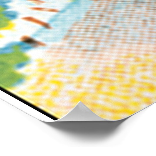 Aarhus Danmark Vintage Travel Poste Poster (Ecke)