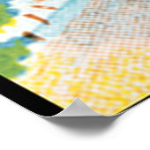 Aarhus Danmark Vintage Travel Poste Poster (Ecke)