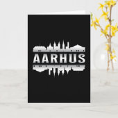 Aarhus Denmark City Skyline Cityscape Funny Gift Karte (Gelbe Blume)