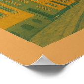 Aarhus Denmark Cityscape Poster (Ecke)