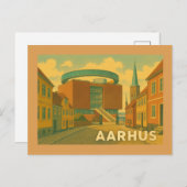 Aarhus Denmark Cityscape Postkarte (Vorne/Hinten)