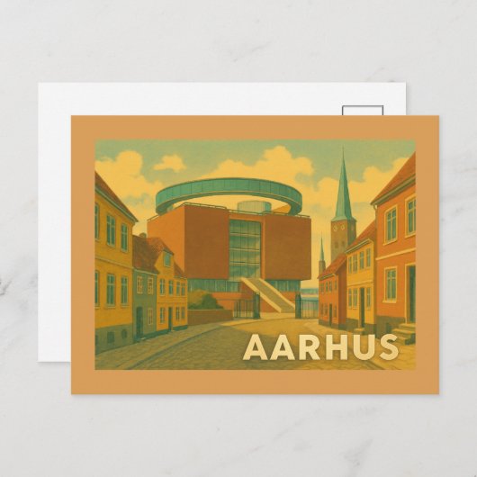 Aarhus Denmark Cityscape Postkarte (Vorne/Hinten)