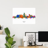 Aarhus Denmark Skyline Poster (Heimbüro)