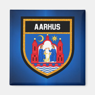 Aarhus Flag Magnet
