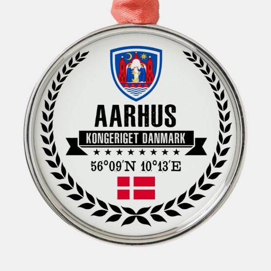 Aarhus Ornament Aus Metall (Vorne)
