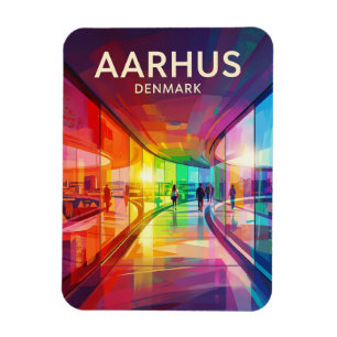 Aarhus Regenbogen-Panorama Dänemark Magnet