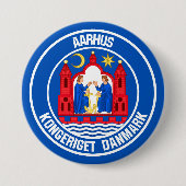 Aarhus Round Emblem Button (Vorderseite)