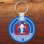 Aarhus Round Emblem Schlüsselanhänger (Vorderseite)