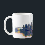 Aarhus Skyline Kaffeetasse<br><div class="desc">Dark Blue Skyline von Aarhus Stadt Dänemark</div>