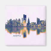 Aarhus Skyline Magnet (Vorne)