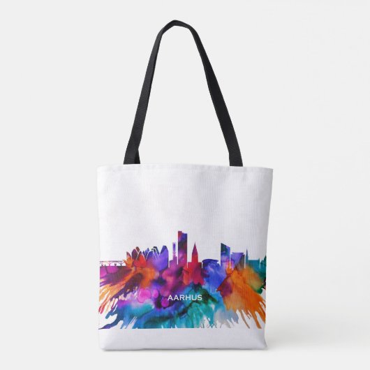 Aarhus Skyline Tasche (Rückseite)