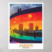 Aarhus Wandkunst - gerahmtes ARoS Aarhus Kunstmuse Poster (Vorne)