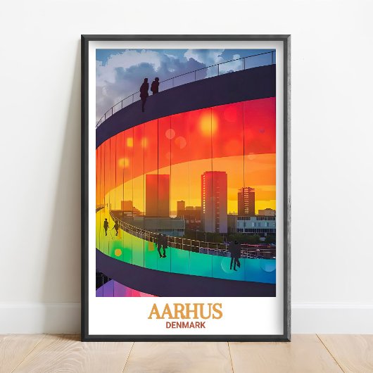 Aarhus Wandkunst - gerahmtes ARoS Aarhus Kunstmuse Poster