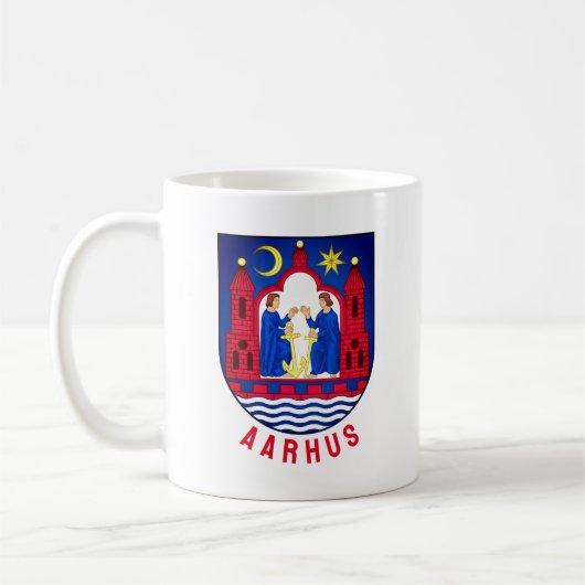 Aarhus-Wappen - DÄNEMARK Kaffeetasse (Links)