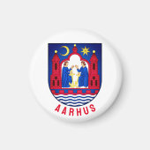 Aarhus-Wappen - DÄNEMARK Magnet (Vorne)