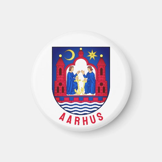 Aarhus-Wappen - DÄNEMARK Magnet (Vorne)