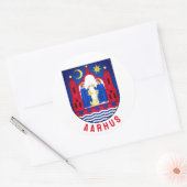 Aarhus-Wappen - DÄNEMARK Runder Aufkleber (Umschlag)