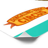 Aaron, aardvark ringmaster poster (Ecke)