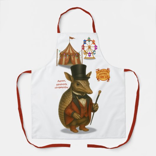 Aaron, aardvark ringmaster schürze (Vorderseite)