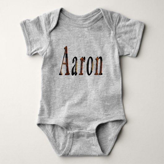 "Aaron and the Game of Glory" Sein Name Baby Strampler (Vorderseite)