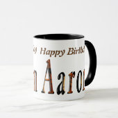 "Aaron and the Game of Glory" Sein Name Tasse (VorderseiteRechts)