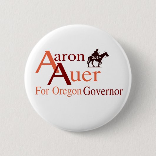 Aaron Auer für Oregon-Gouverneur-Button Button (Vorderseite)