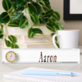 Aaron Boys Name Logo, Namensplakette