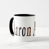 Aaron Boys Name Logo, Tasse (Vorderseite Links)