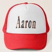 Aaron Boys Name Logo, Truckerkappe (Vorderseite)
