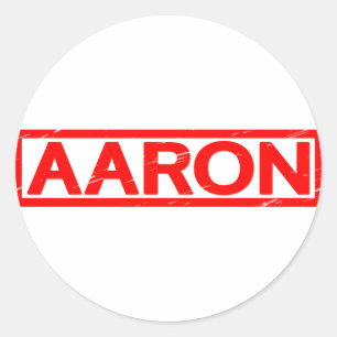Aaron Briefmarke Runder Aufkleber