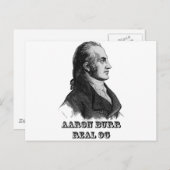 Aaron Burr Original Gangsta Postkarte (Vorne/Hinten)