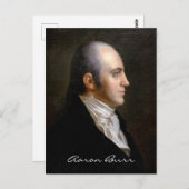 Aaron Burr Postkarte (Vorne/Hinten)
