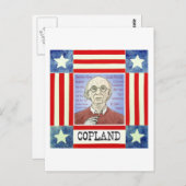 Aaron Copland Postkarte (Vorne/Hinten)