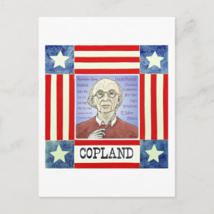 Aaron Copland Postkarte