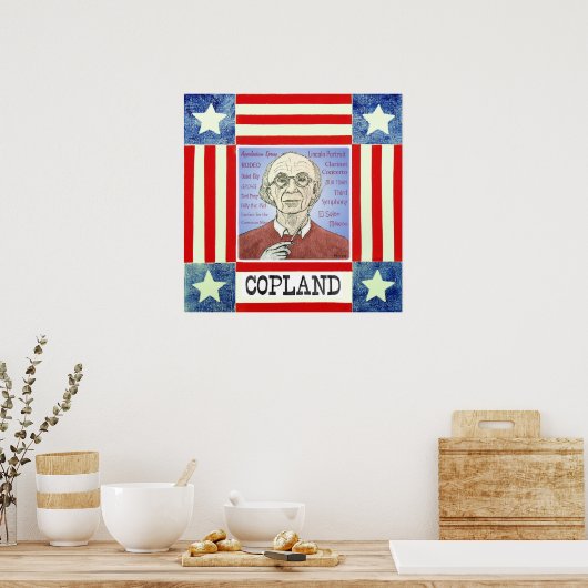 Aaron Copland Print Poster (Küche)