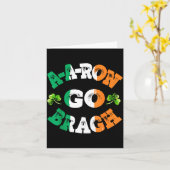 Aaron Erin Go Bragh Shamrock St.patrick's Day  Karte (Gelbe Blume)