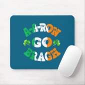 Aaron Erin Go Bragh Shamrock St Patricks Day Mousepad (Mit Mouse)