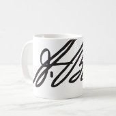 Aaron-Grat-Unterzeichnungs-Tasse Kaffeetasse (Vorderseite Links)
