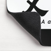 Aaron (H) Chinese Calligraphy Design 1 Mousepad (Ecke)