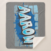 Aaron Ihr Graffiti Name Backstein Wand Sie Sherpadecke (Vorderseite)