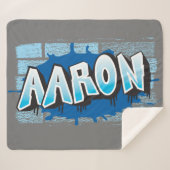 Aaron Ihr Graffiti Name Backstein Wand Sie Sherpadecke (Vorderseite (Horizontal))