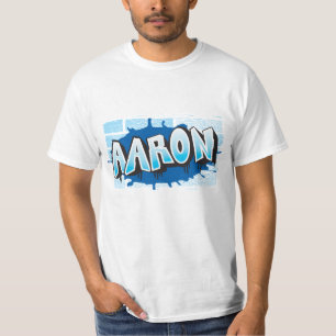 Aaron Ihr Graffiti Name Backstein Wand T-S T-Shirt
