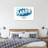 Aaron Ihr Graffiti Name Brick Wall Schild an Bord (Insitu (Schlafzimmer))