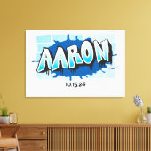 Aaron Ihr Graffiti Name Brick Wall Schild an Bord (Insitu (Wohnzimmer))