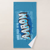 Aaron Ihr Name Graffiti Bath Beach Handtuch Badehandtuch (Badehandtuch)