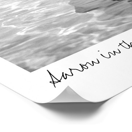 Aaron im Pool Poster (Ecke)