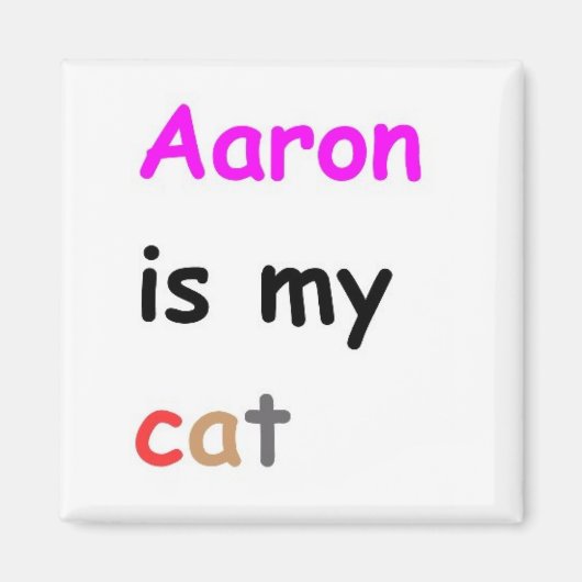 Aaron ist meine Katze Magnet (Vorne)