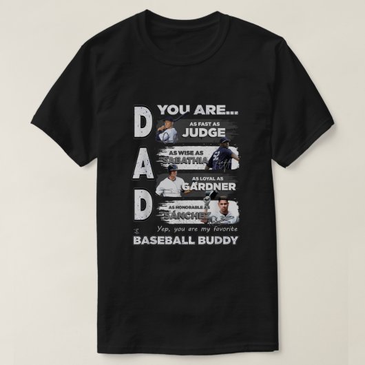 Aaron Judge Baseball Buddy Apparel1754 T-Shirt (Design vorne)